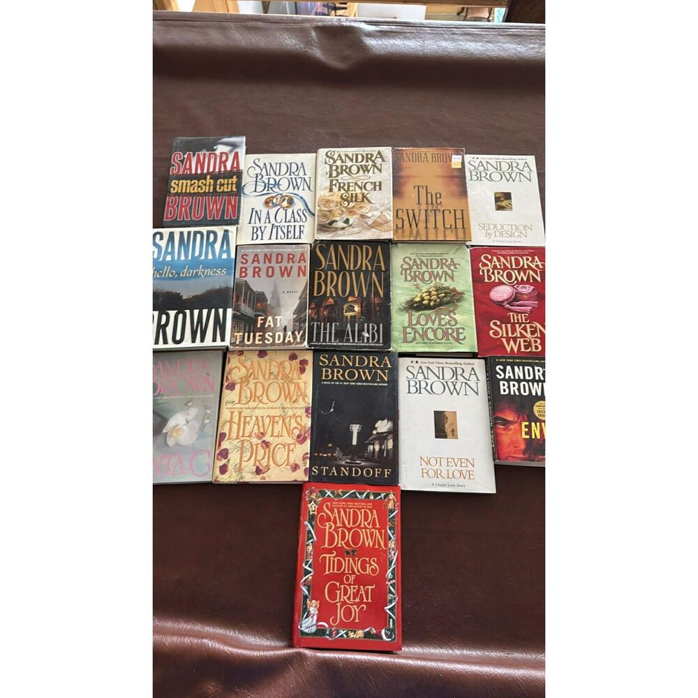 Lot of 16 Sandra Brown Romance Thriller Books Hardback & Paperback